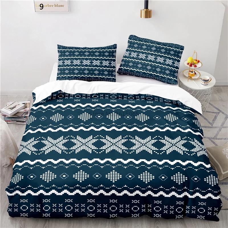 Fashion Nordic Printed 3d Bedding Set Duvet Cover Set Pillowcase Twin Full Queen King Size Bedclothes Bed Linen Drop Shipping
