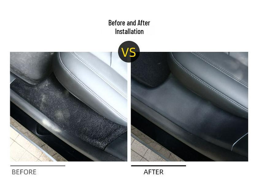 Tesla Model Y Einstiegsleisten & Innenraum-Modifikationen: Willkommen Pedal- und Hinterradschutzblech-Montage