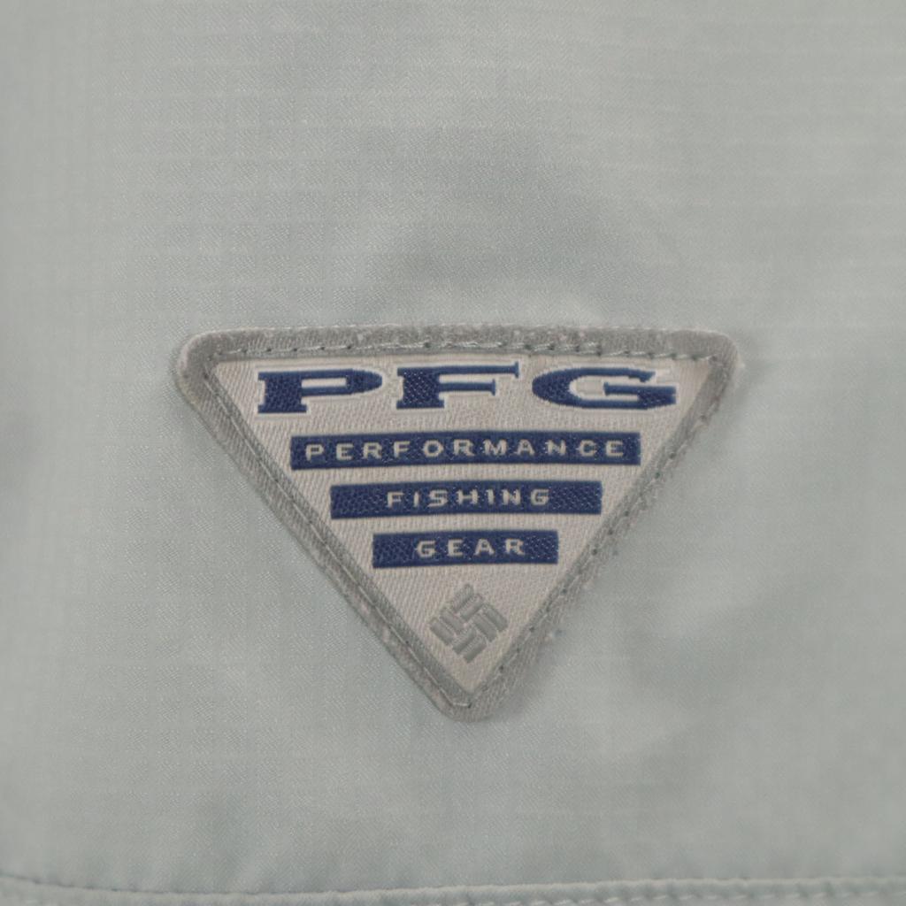 Columbia Outdoors Short Sleeve Button Down Shirt L Gray Men's Used