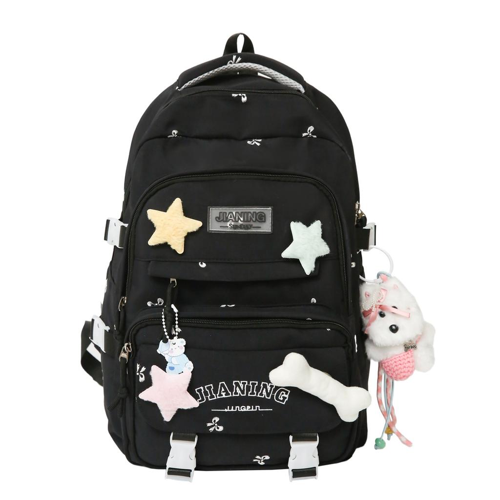 Schoolbag schoolbag for girls in grades 3 to 6, high value ins for junior high school students, multi-pocket large-capacity backpack