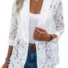 Spring and Summer Small Blazer Stylish Versatile Solid Color Lace Shirt Jacket
