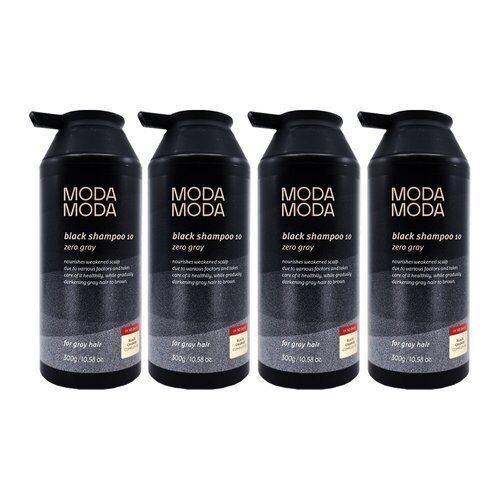 MODA Zero Gray Black Shampoo 10 300g 4ea Hair Loss Gray Dye_692075
