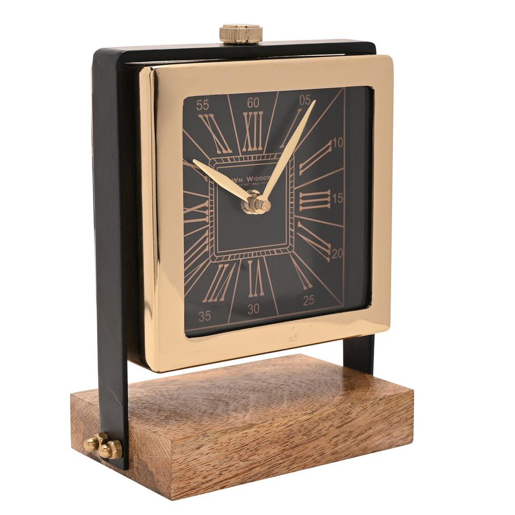 Wm.Widdop Table Clock On A Stand