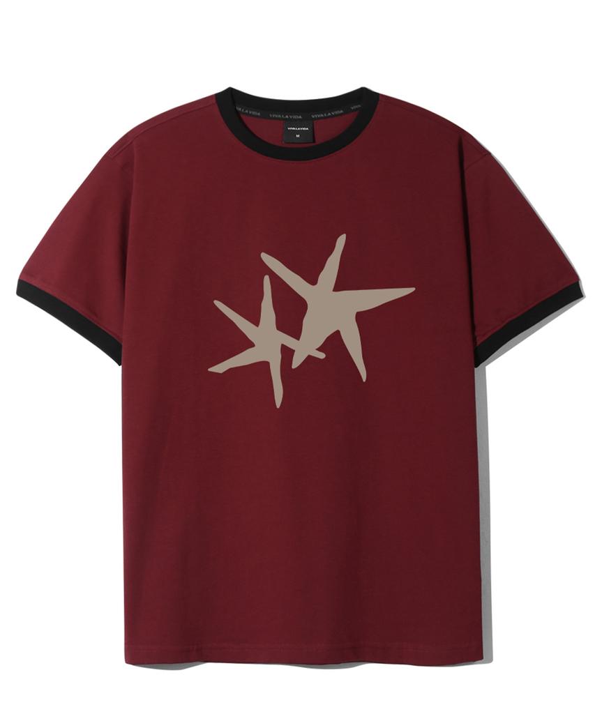 Bibalabida Seastar Ringer Short Sleeve T-Shirt