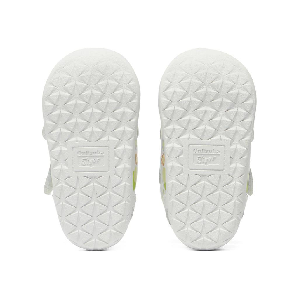 ONITSUKA TIGER Mexico 66 First Kids Non-Slip Mid-Top Walking Shoes Baby Sneaker White Green Orange 1184A221-100