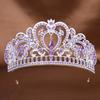 Fashion Crystal Rhinestone Tiaras Head Jewelry Lightweight Queen Princess Diadems Headdress Luxurious Wedding Bride Crowns Prom