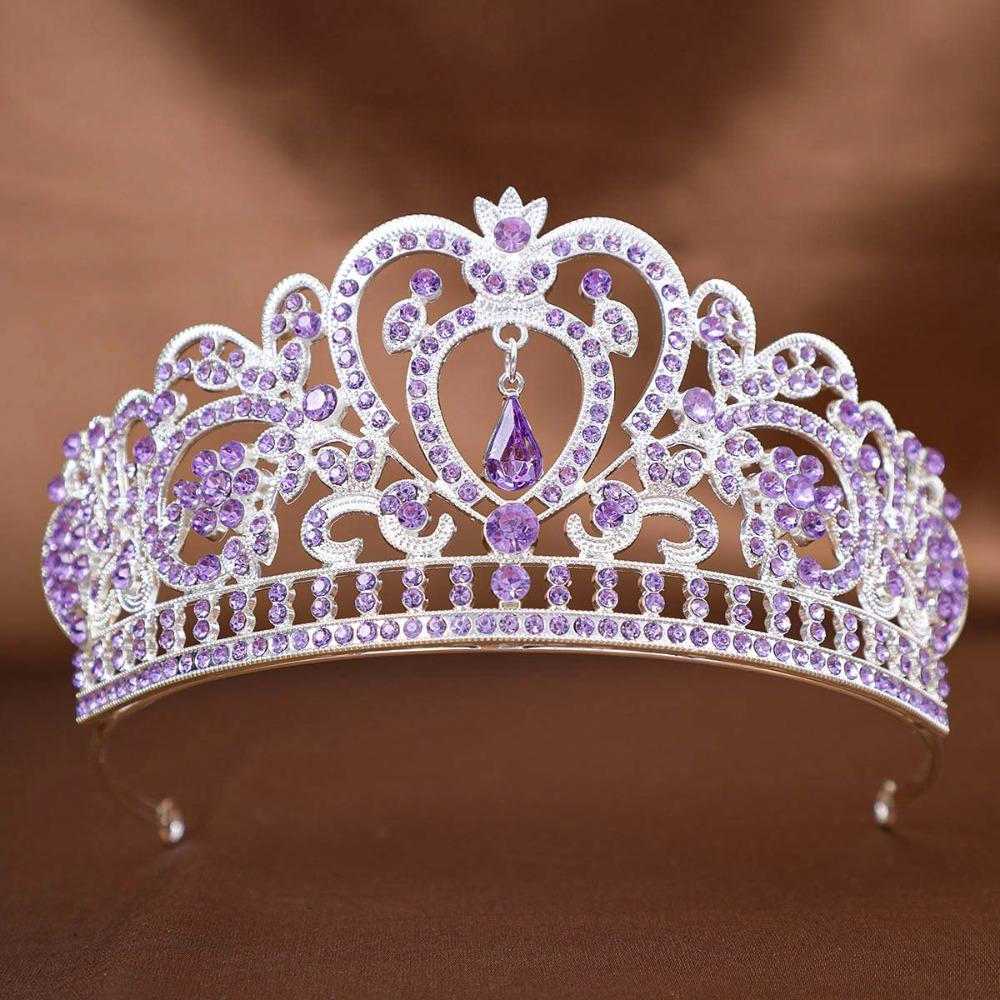 Headdress Crystal Rhinestone Tiaras Head Jewelry Wedding Bride Crowns Holiday Party