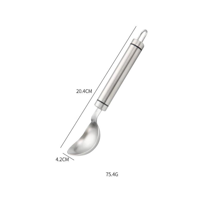 Abay Pear Wood Handle Ice Cream Scoop (2-Pack)