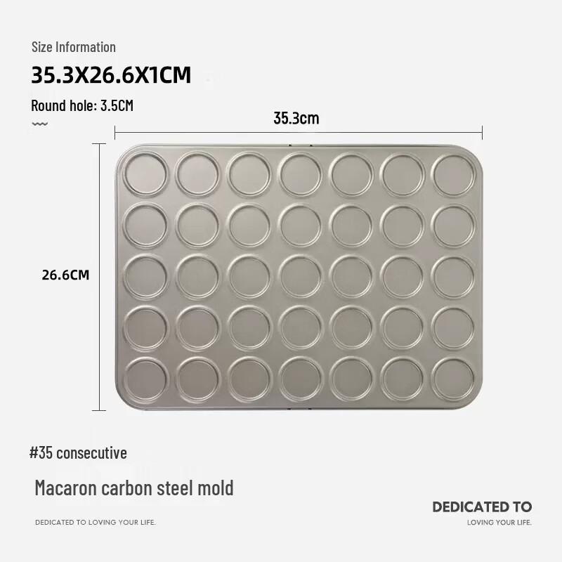Non-stick 35-Cavity Macaron Baking Mold