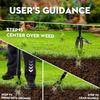 Stand Up Weed Puller Manual Vertical Weed Stuff/Pulling/Garden Tools Garden Foot Pedal Shovel Root Metal Weed Remover with Rod