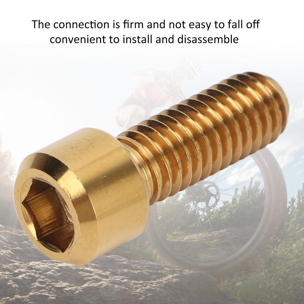 4Pcs Mountian Bike Brake Screws   Alloy M6 16mm Bike Disc Brake Clamp   Fixed Screw   Accessories