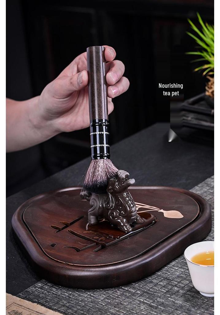 Pixiu Purple Clay Tea Pet: Dragon's Nine Sons Tea Set Accessory for Wealth and Tea Ceremony Cultivation