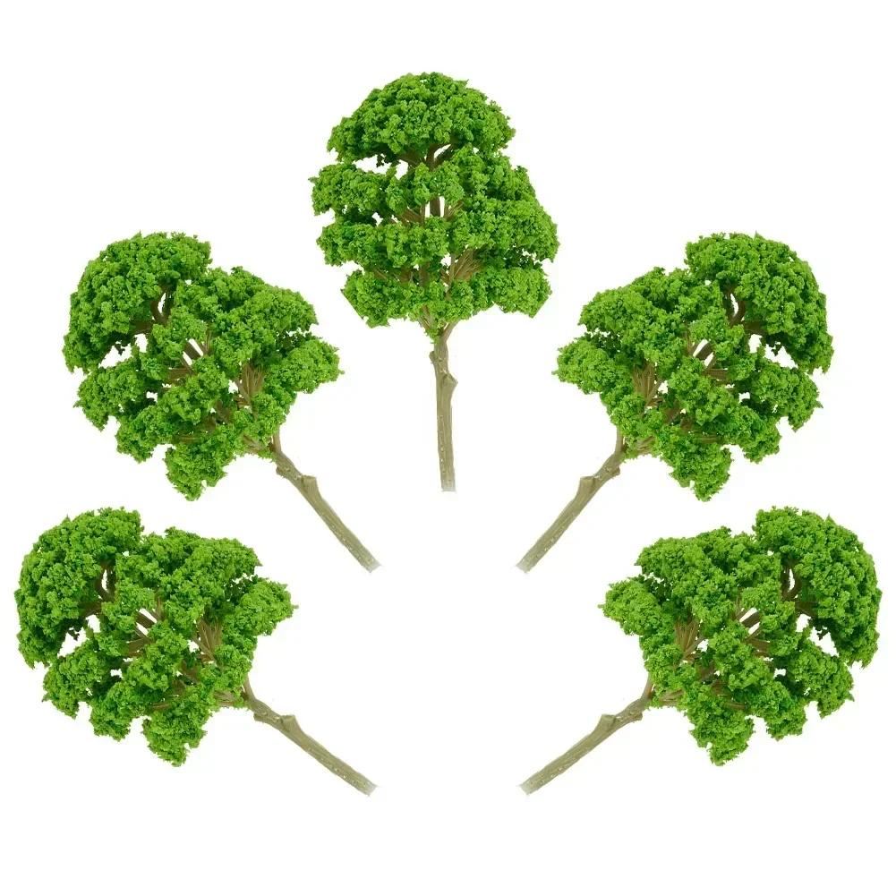 5pcs 1:50 Scale Mulberrys Model Tree Landscape Artificial Miniature Tree Layout Train Railway Model Tree Sandtable Model Scenery