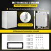 NEMA Steel Enclosure, 20 x 16 x 10\'\' NEMA 4X Steel Electrical Box, IP66 Waterproof & Dustproof, Outdoor/Indoor Electrical Junction Box, with