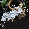 4 Stück Handgefertigte Braut-Haarkämme Künstliche Blume Hochzeitsfrisur Mode Blumen-Haarnadeln Geschenk