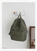 Schoolbag Solid Color Literary and Lightweight Small Backpack Women's Japanese Simple Travel Mountaineering Backpack Folded Texture Small School Bag