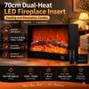 XR0596 European Style LED Electric Fireplace Insert with Realistic Flame Effect