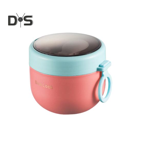 Food Grade Prep 600ml800ml Meal Container With Lids Spork Convenient Parfait Cup Onthego Container