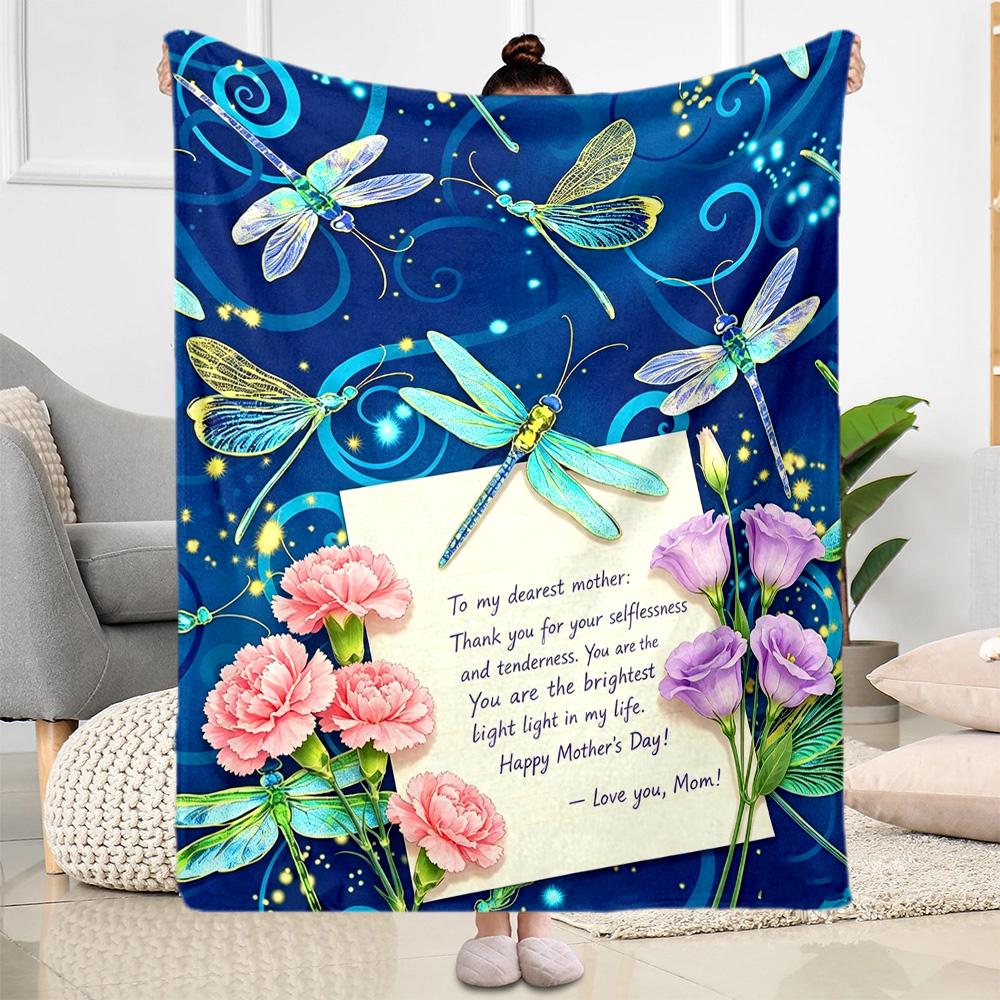 Mother's Love And Sunshine Blanket Suitable for Sofas,travel, Living Rooms Also a Good Gift for Friends and Family Suitable for All Seasons.