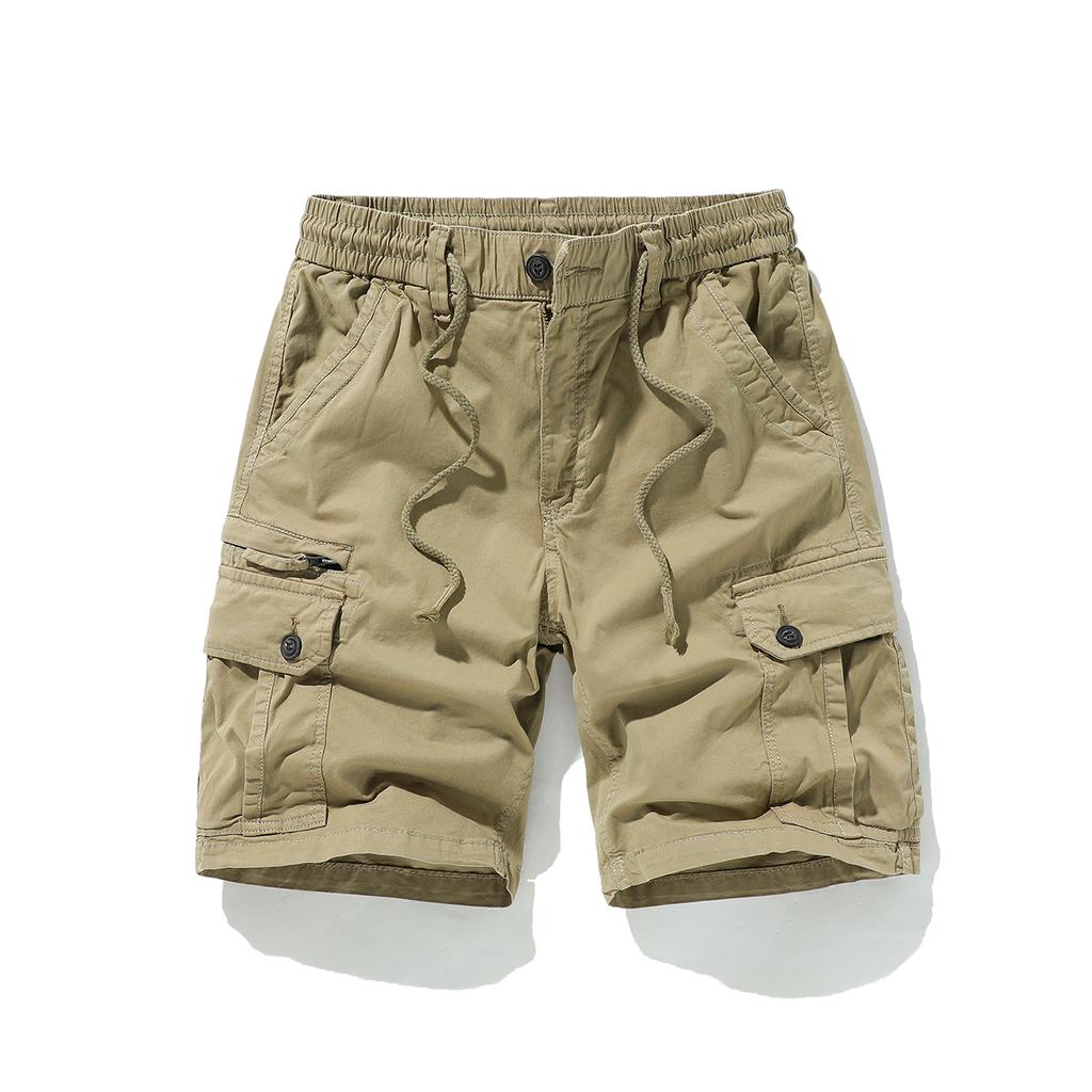 Workwear Shorts Men's Summer Casual Five Quarter Pants Pure Cotton Loose Multi Pocket Versatile Pants