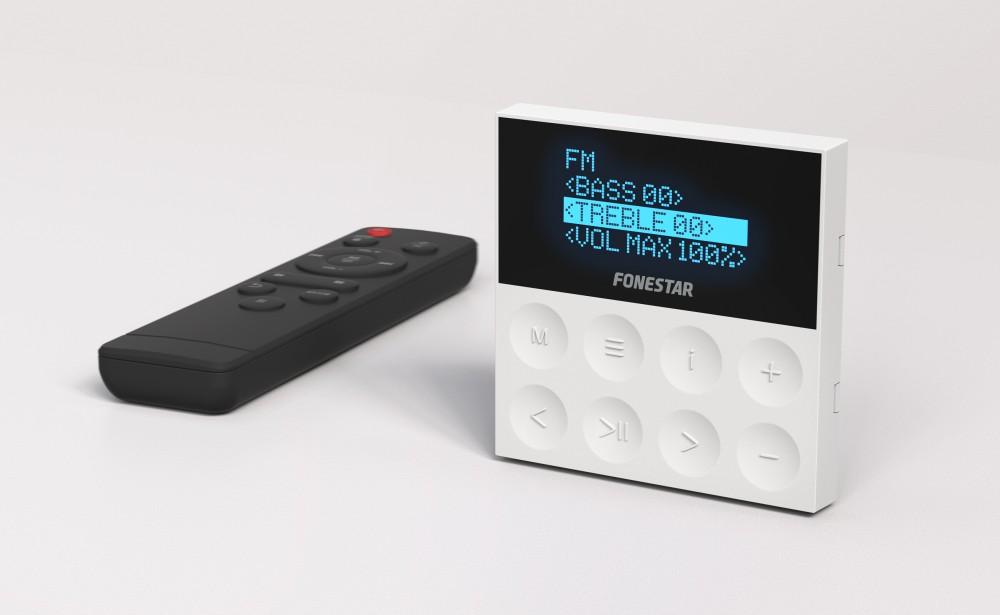 

Fonestar KS-AMP - Mini wall amplifier with BT/USB/FM, Fonestar білий