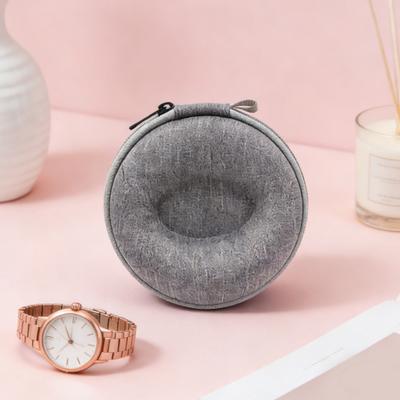 Single Travel Watch Case Shockproof Watch Storage Box Oxford Fabric Hard Shell Watch Protector Anti-Shaking Box for 36-52mm Watches And