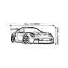 Christmas Metal Wall Decor Car Panel 40x16cm Unique Gift for Car Lovers