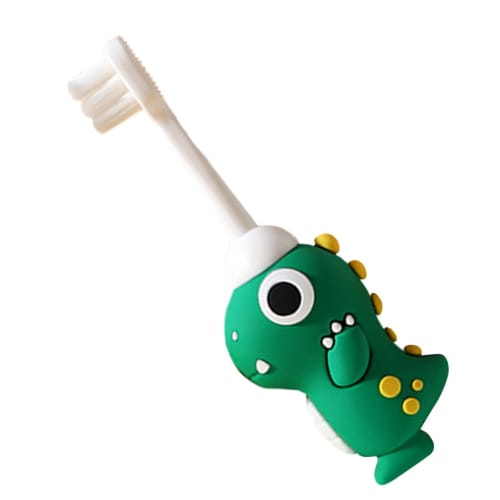 Soft Toddler Toothbrush, Dinosaur Kids Toothbrush, Soft Bristle Toddler Training Toothbrush with Child-Sized Brush Head, Soft Bristle Kids Toothbrush,