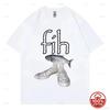 Funny Fish In Shoes TShirt  Weird Humor Graphic Tee Cute Sarcastic Novelty Short Sleeve Top for UnisexWomen