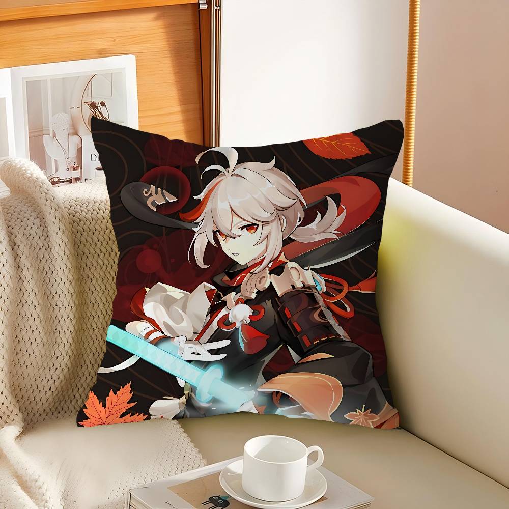 

Genshin Impact Kaedehara-Kazuh Pillowcase Toon Gift Cushion Cover Bedroom Home Sofa Chair Seat Decor Pillow Case 16x16Inch