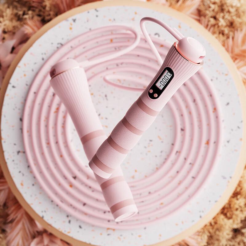 Weighted Jump Rope with Cordless Option and Silent Counter