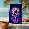 Ultra-Soft Beach Towel with Blue Beetle Theme,Ideal for Pool - Camping, Diving - Perfect Travel Essential, Vibrant Beach Towel.