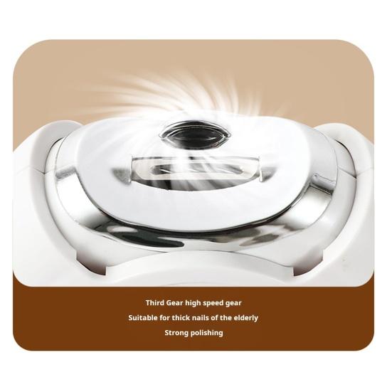 Electric Nail Trimmer Automatic Kids Adults Seniors Nail Clipper with LED Light Baby Manicure