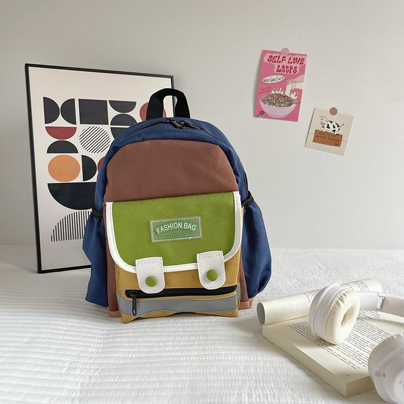 

Adorable Korean Style Large Capacity Canvas Backpack For Kids Boys And Girls Small Brown