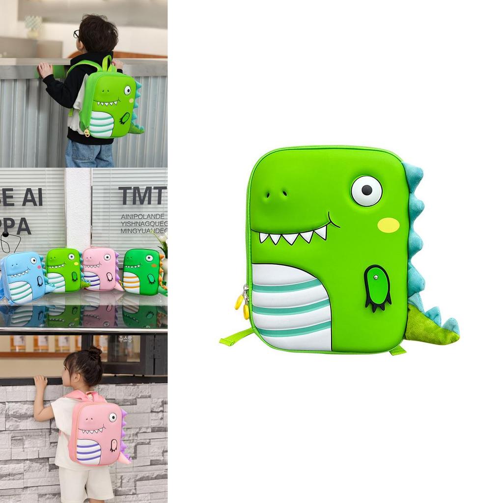 Cute And Stylish 3d Dinosaur Kids Backpack With Breathable Oxford Fabric Design