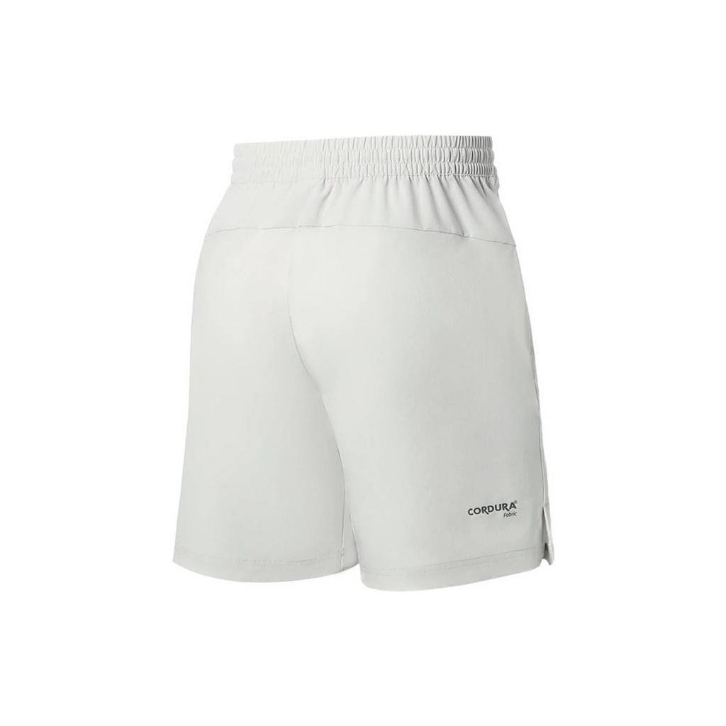 Li Ning Fitness Series Solid Color Elastic Waist Sports Shorts Men Shorts Antarctic-Gray AKSS107-3