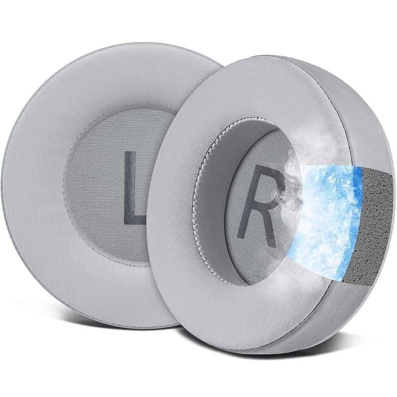 

SOULWIT cooling gel pad ear pads for AKG K701, K702, Q701, Q702, K601, K612, K712 Compatible with ear cushion noise isolation foam earmuffs ice silk