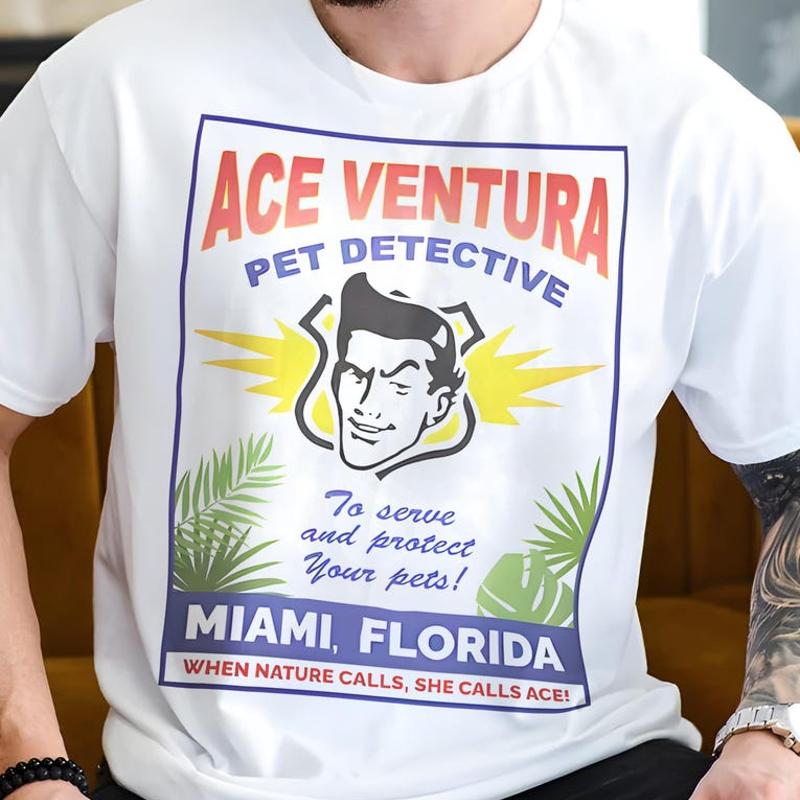 Ace Ventura Pet Detective V5 Vintage Movie Poster TShirt