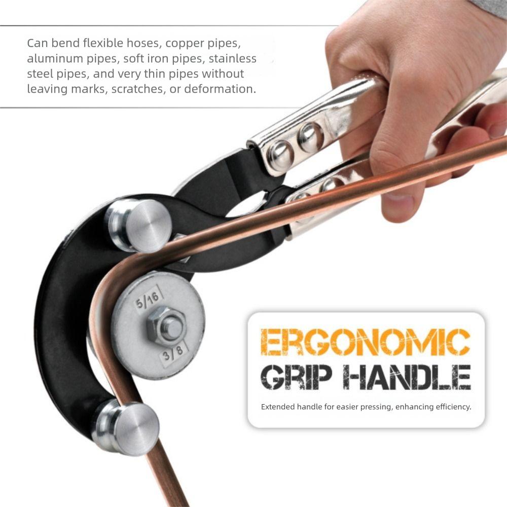 Adjustable 4 In 1 Pipe Tool Multifunctional Tube Bending Pliers Manual Brake Lines Bender