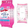 LEC Femia Women's Delicate Wet Wipes, 20 Sheets X 2 Packs, Sabon Scent, Flushable, Made In Japan