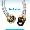 Leak-proof Washing Machine Hoses Stainless Steel Hose Splitter Hose Y Connector  Outdoor Faucets