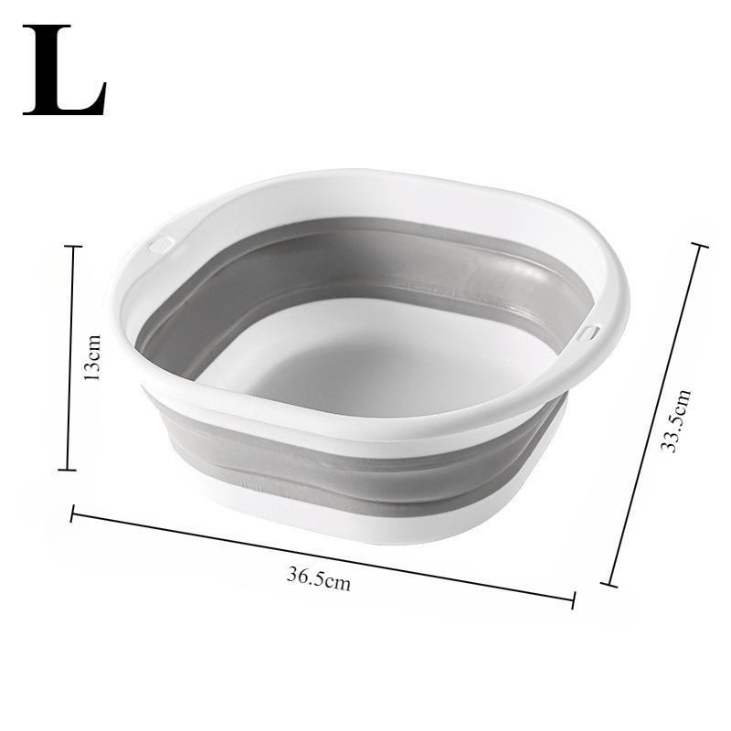 1pc Foldable Washbasin Laundry Buckets - Space-Saving Plastic Storage Containers for Dishes, Laundry, RV & Outdoor Travel