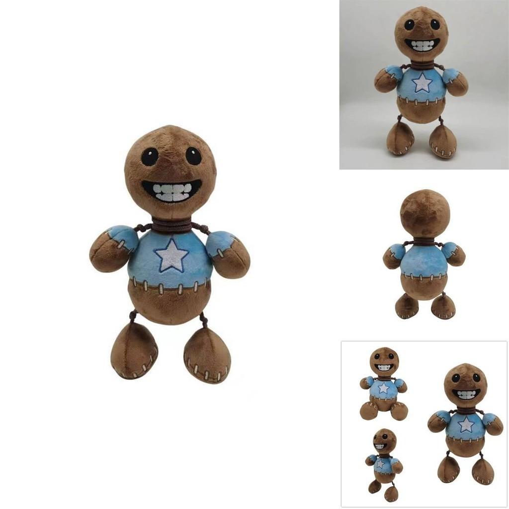 Kick The Buddy Plush Toy Crystal Soft Fur, Brown, 30cm Height, Pp Cotton Filling