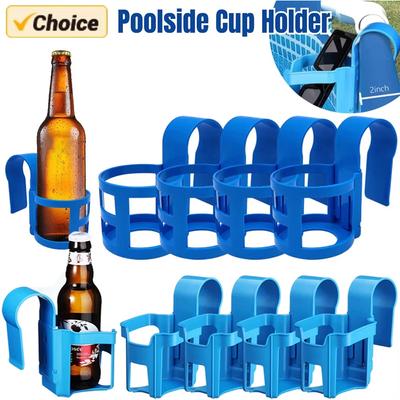 Swimming Pool Cup Holder Poolside Cup Holder Durable Sturdy Plastic Material, Drinks, Water Holder Accessories Pool Hangers