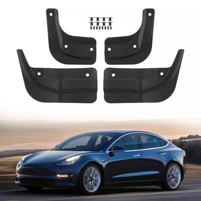 Soft Mud Flaps For Tesla Model Y 3 Highland Accessories TPE Mudguards Original Design Fender Anti-Snow Anti-Sand Guard Protector
