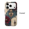 Luxury Vintage Floral Ornate Baroque Damask Art Graphic Film Aesthetic Protective Shockproof Bumper Phone Case Cover For iPhone14 15 16  Pro Max Plus