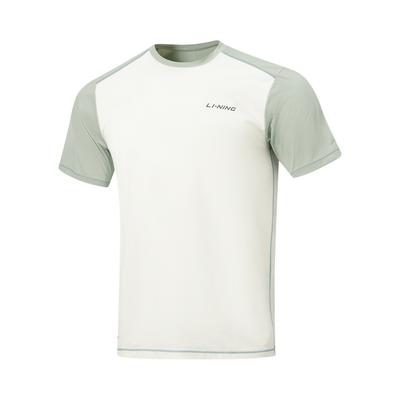 Li Ning Fitness Series Round Neck Pullover Logo Letter Stitching T-Shirt Men Tops ATSW395-8