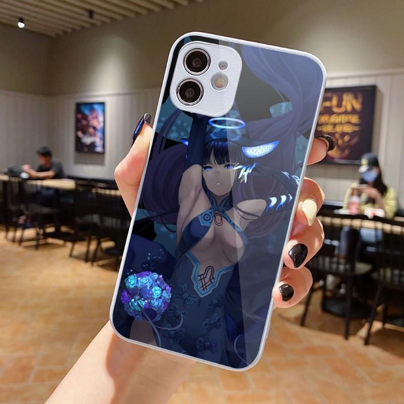 Husă de Telefon Drăguță Străină Yang Guifei Pentru IPhone 14 13 12 11 Pro Max X XR XS 8 7 Plus Husă Colorată din Sticlă Lichidă