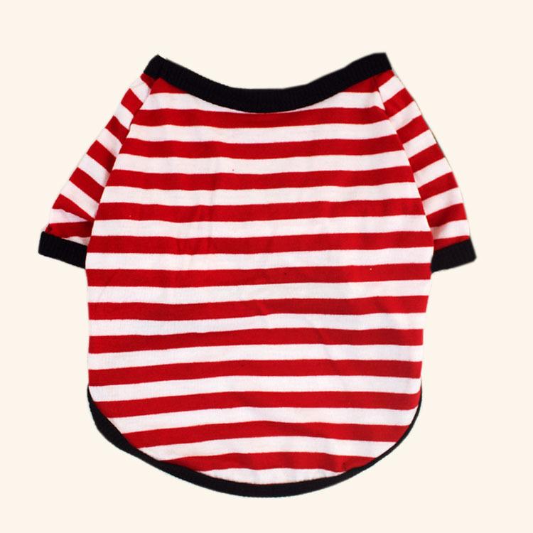 Summer Stripe Dog Tshirt Vest Pet Clothing for Small Dogs Yorkshire Terrier Shih Tzu Shirts Puppy Cat Clothes chaleco para perro