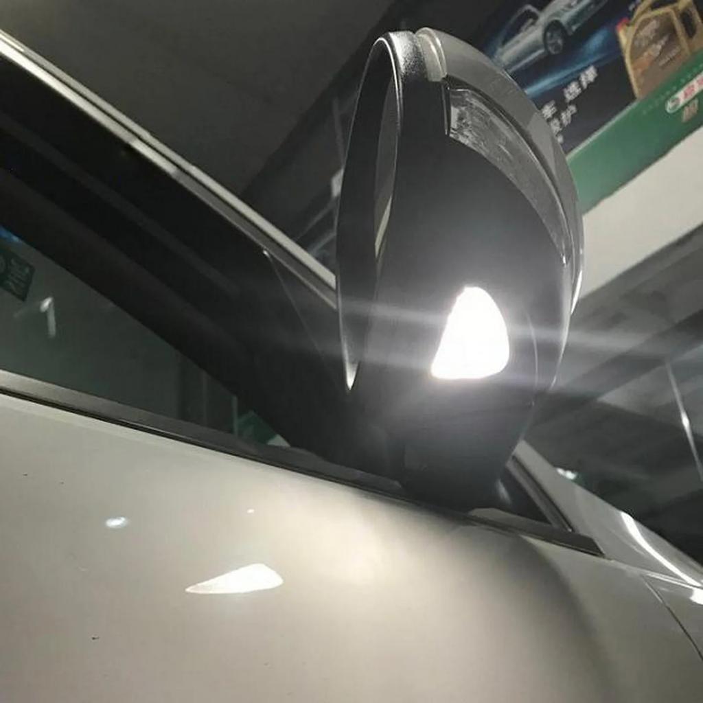 2x LED Side Under Mirror Puddle Light For VW Passat B7 CC Scirocco III Jetta Eos